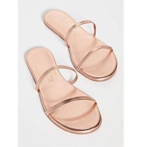 Tkees Gemma Rose Gold Slide Sandals